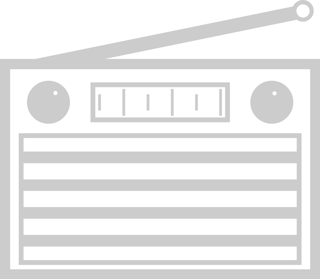 Radio outline vector