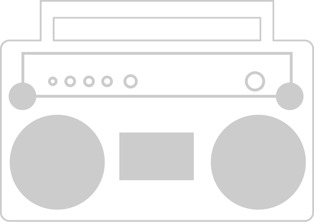 Radio outline vector
