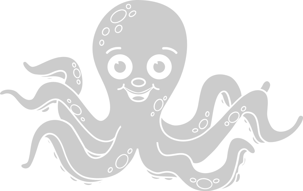 Octopus cute vector