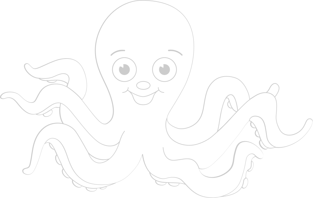 Octopus outline vector