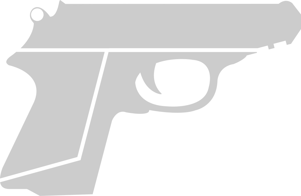 Police hand gun  vector