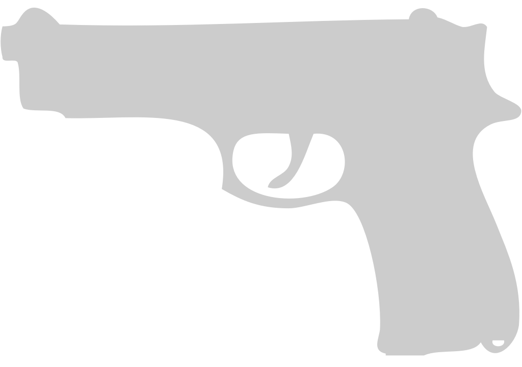 Police hand gun  vector
