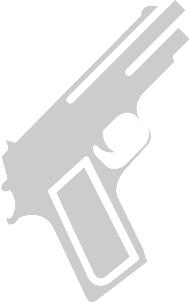 Police hand gun  vector