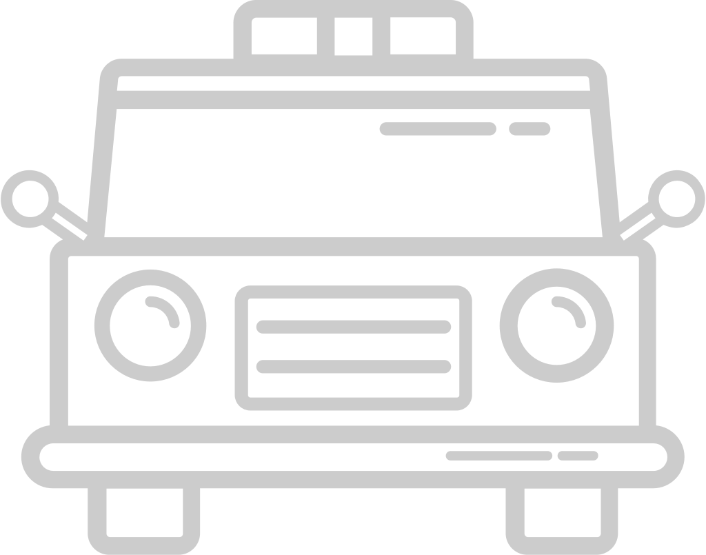 Police car outline vector