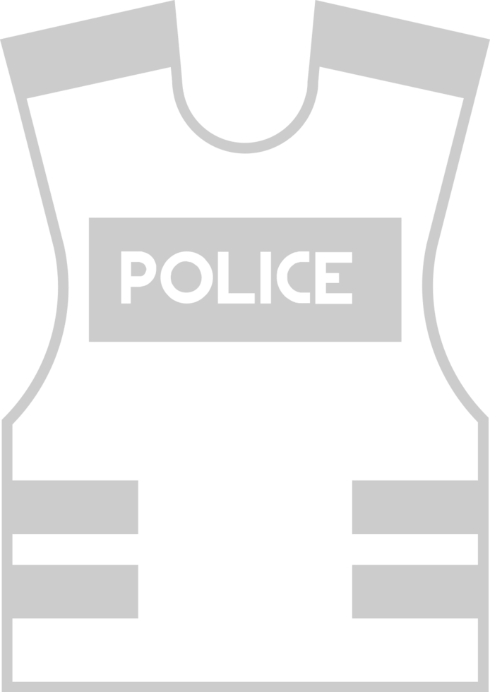 Police vest vector