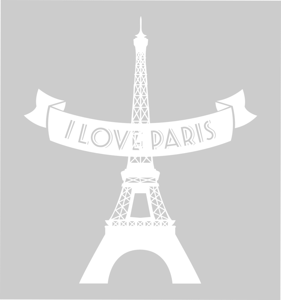 Paris card vector