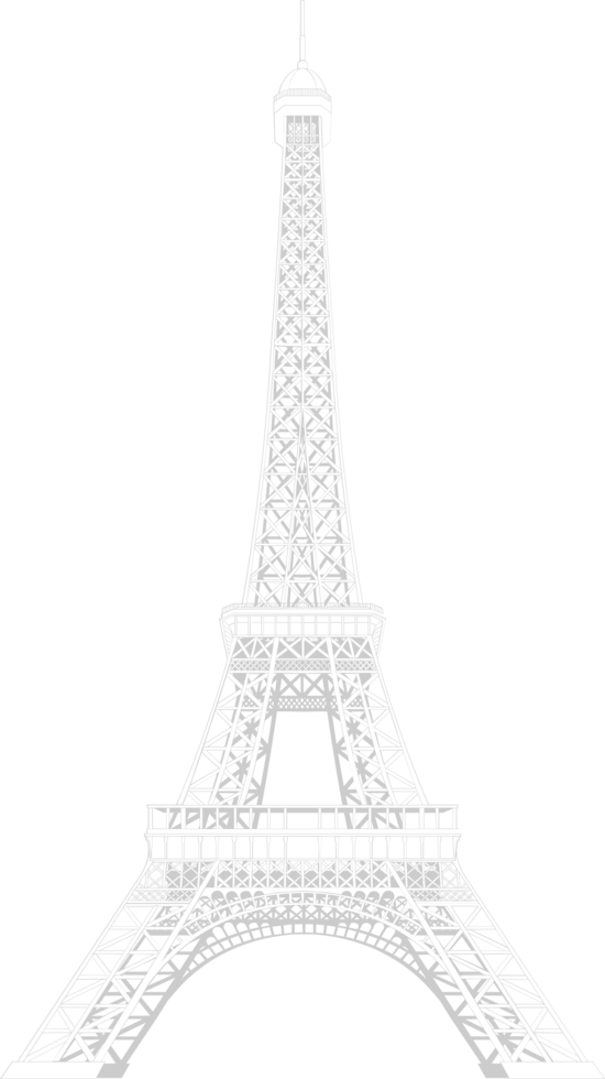 Paris detail eiffel tower vector