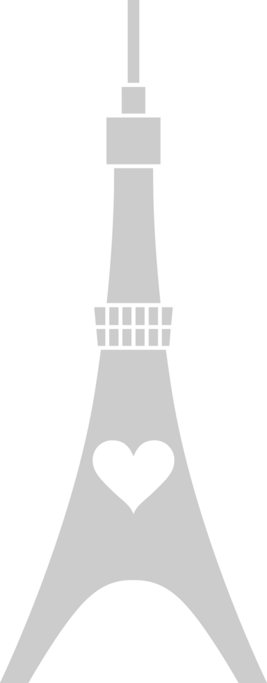 Paris eiffel tower simple icon vector