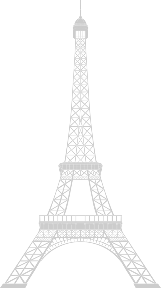 París detalle eiffel torre vector