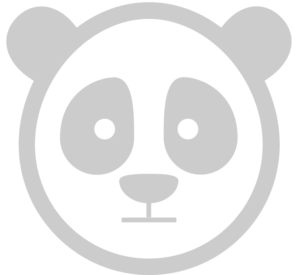 Panda face vector