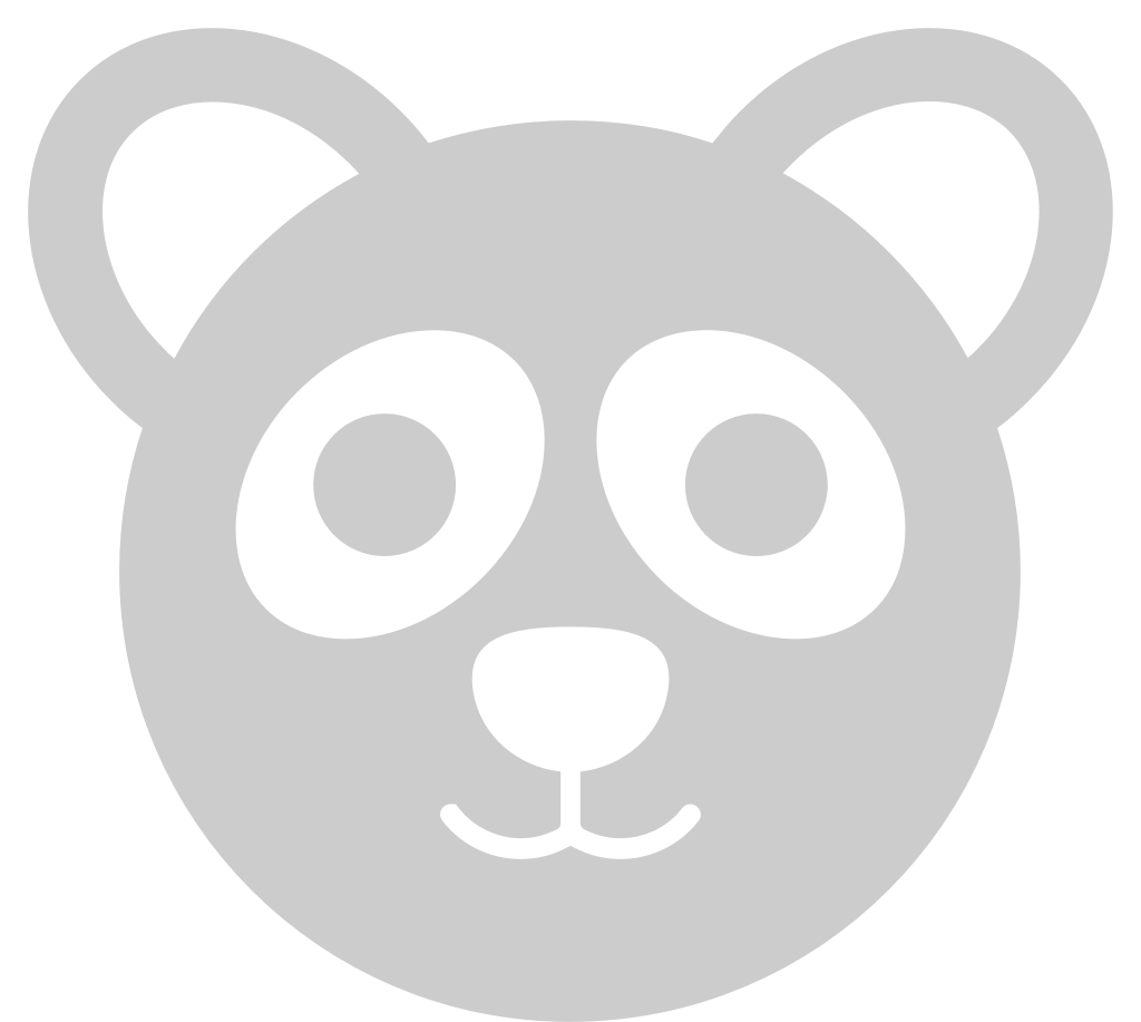Panda face vector