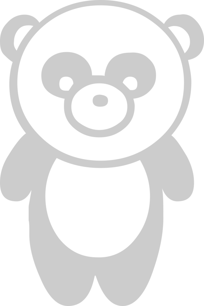 Panda cute character vector