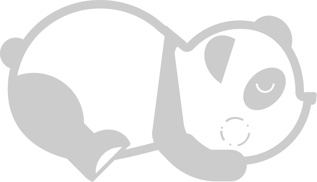 Panda cute character vector