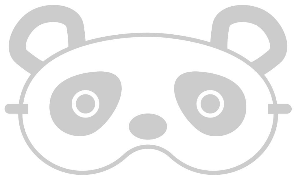 Panda eye mask vector