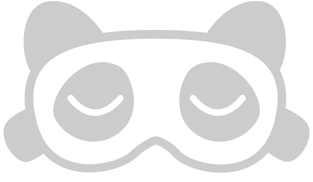 Panda eye mask vector