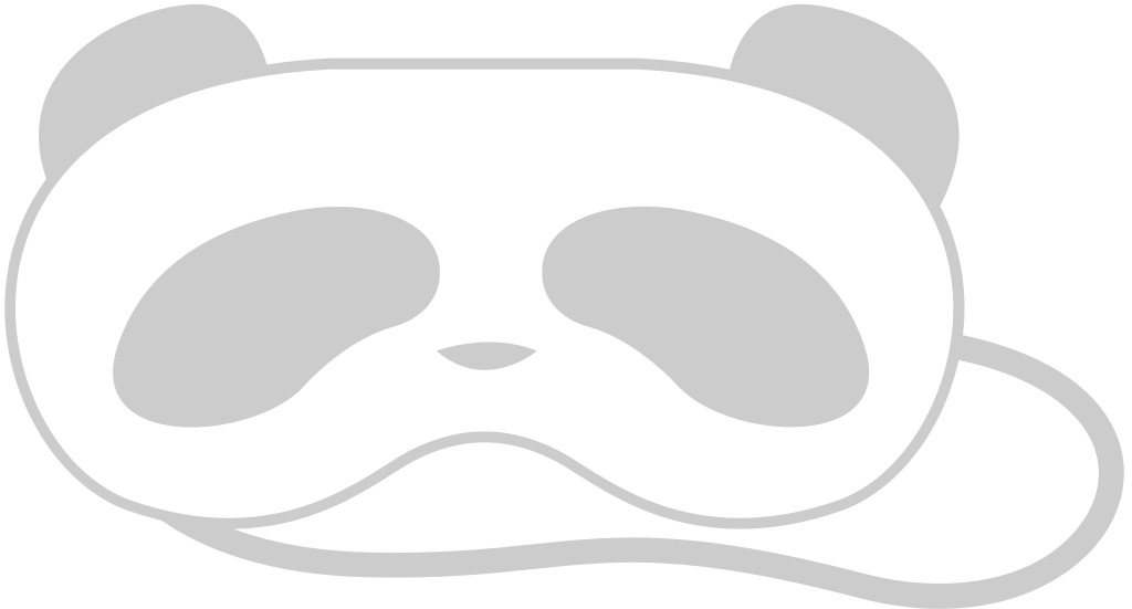 Panda eye mask vector