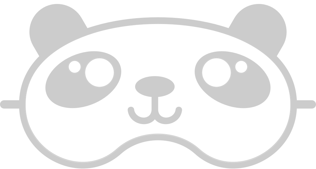 Panda eye mask vector