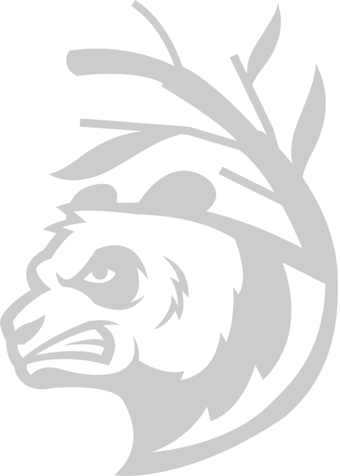 Panda logo maskot vector