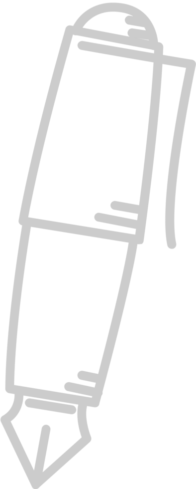 pen outline vector