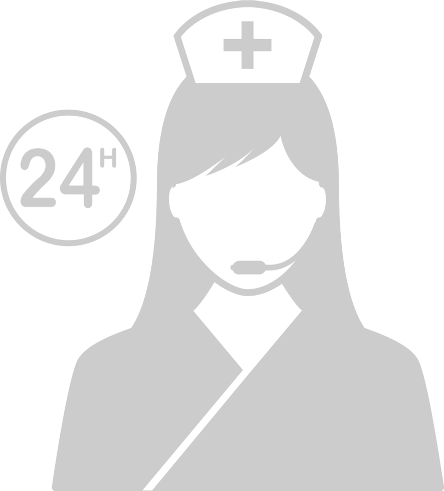 Nurse 24 hours vector