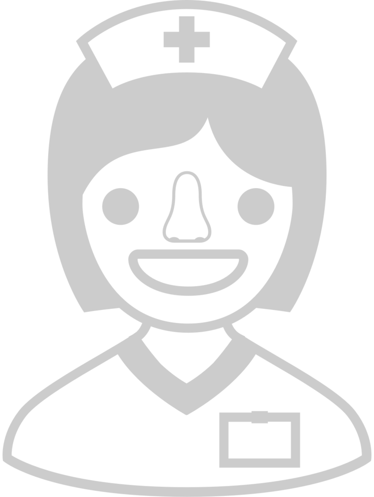 Nurse emoticon smile vector