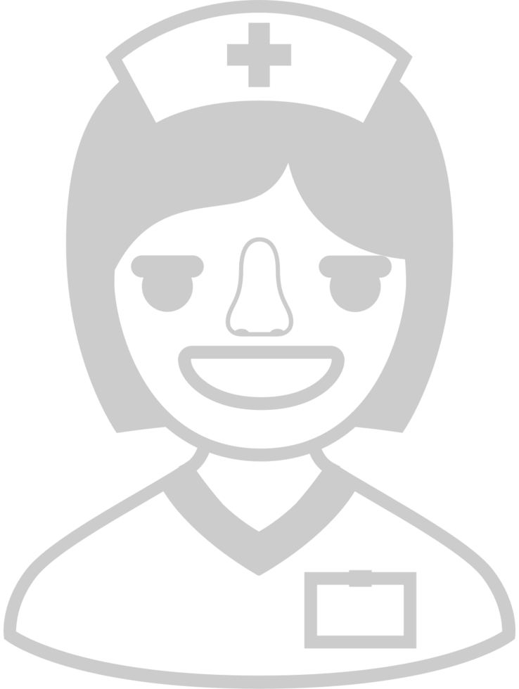 Nurse emoticon smile vector