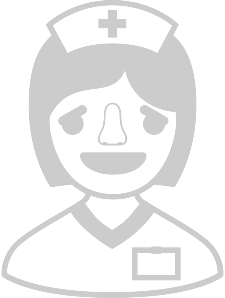 Nurse emoticon smile vector