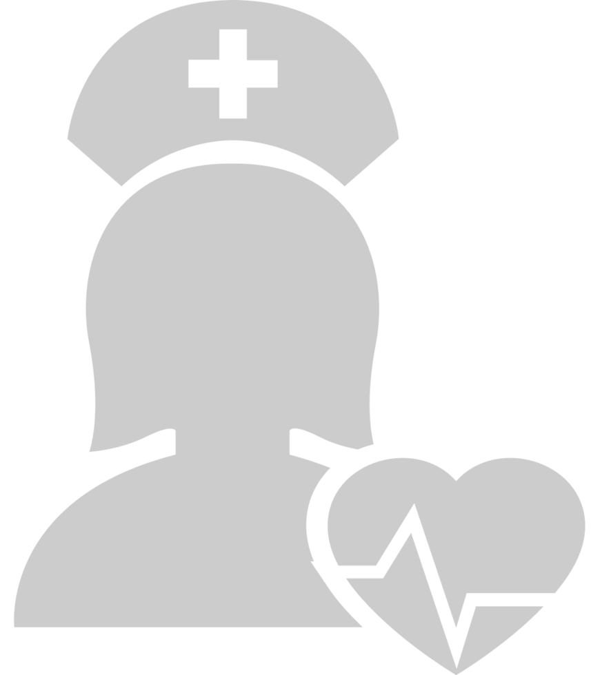 Nurse heart beat vector