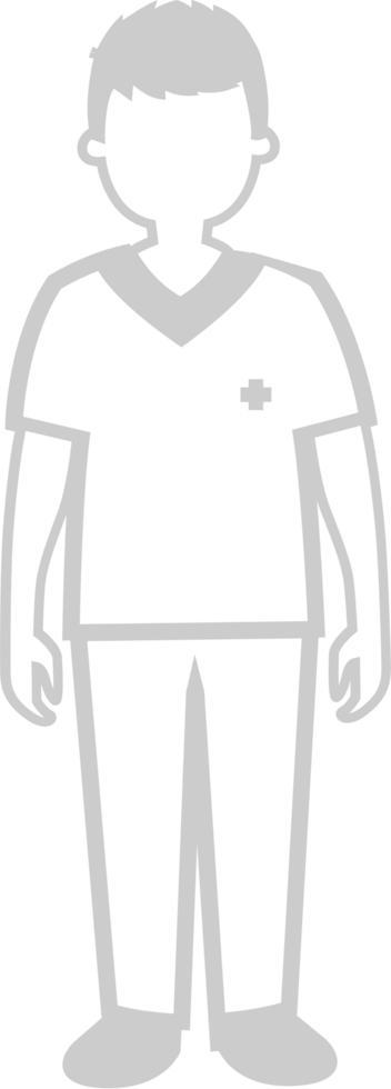 Nurse full body vector