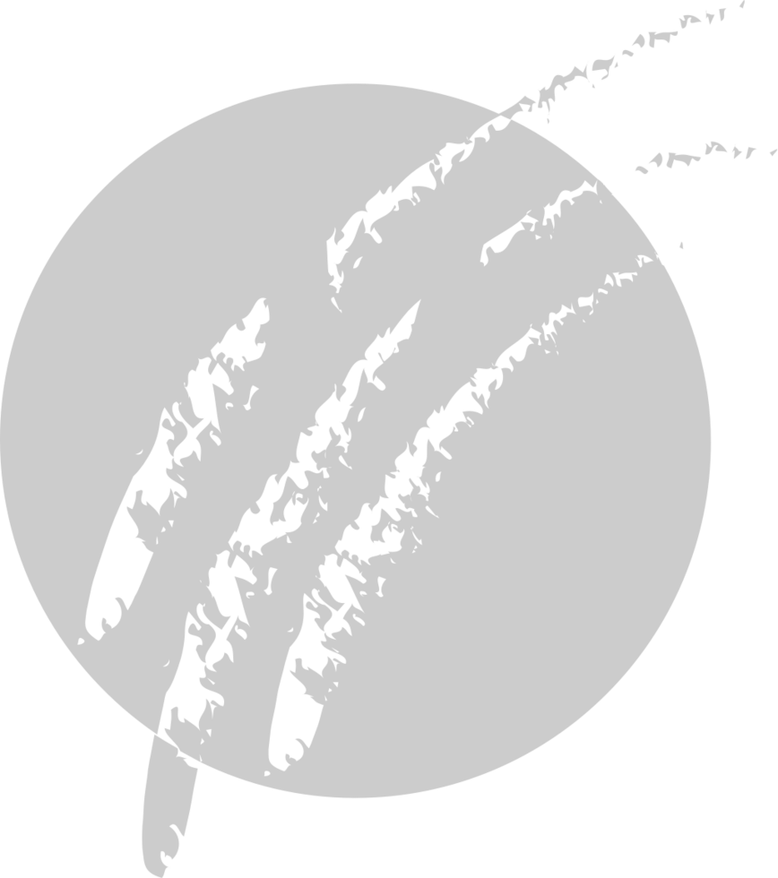 Scratch claw on circle shape vector