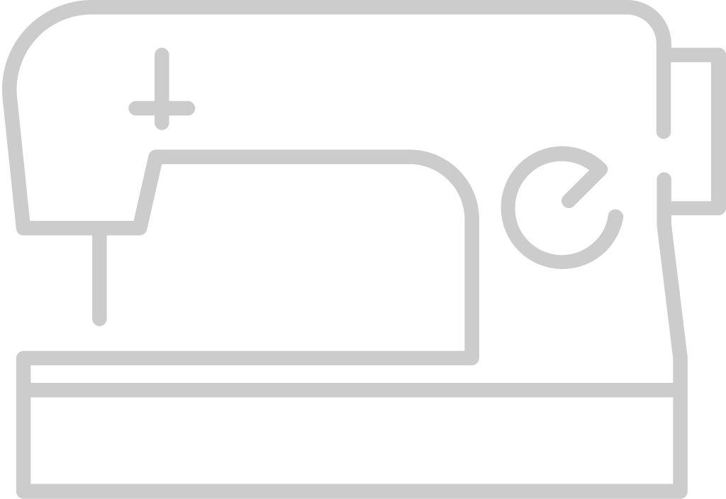 sewing machine outline vector