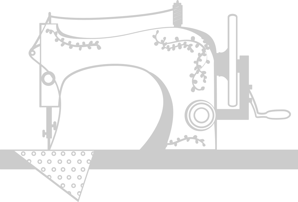 sewing machine outline vector