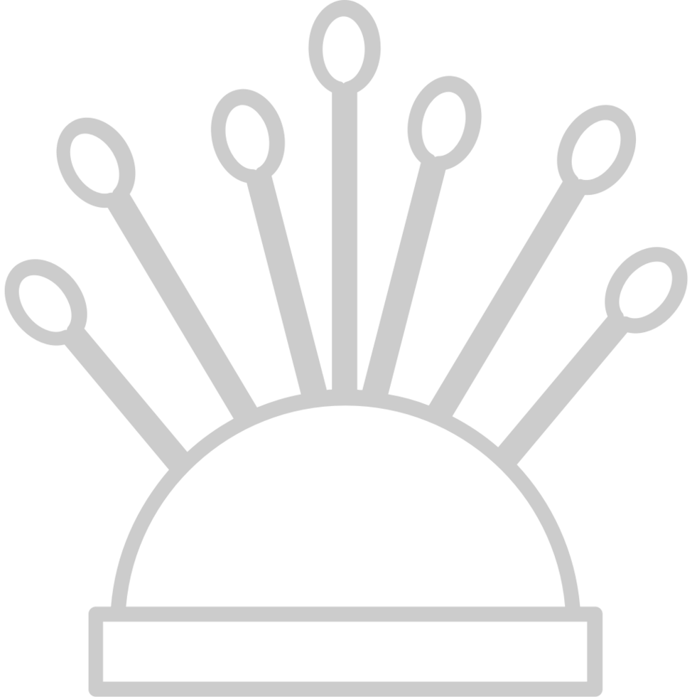 Sewing pin cushion vector