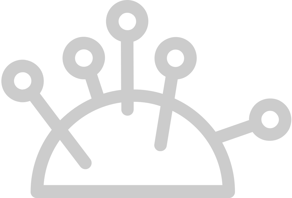 Sewing pin cushion vector
