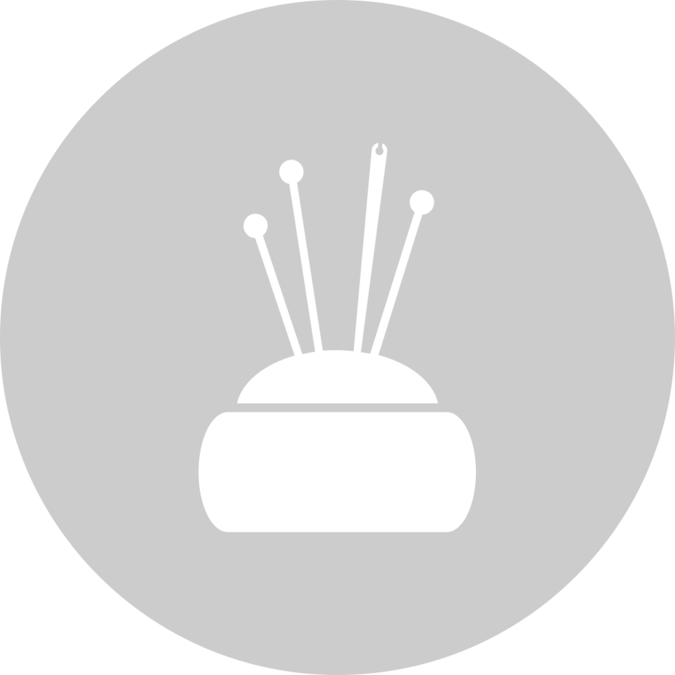 Sewing pin cushion vector