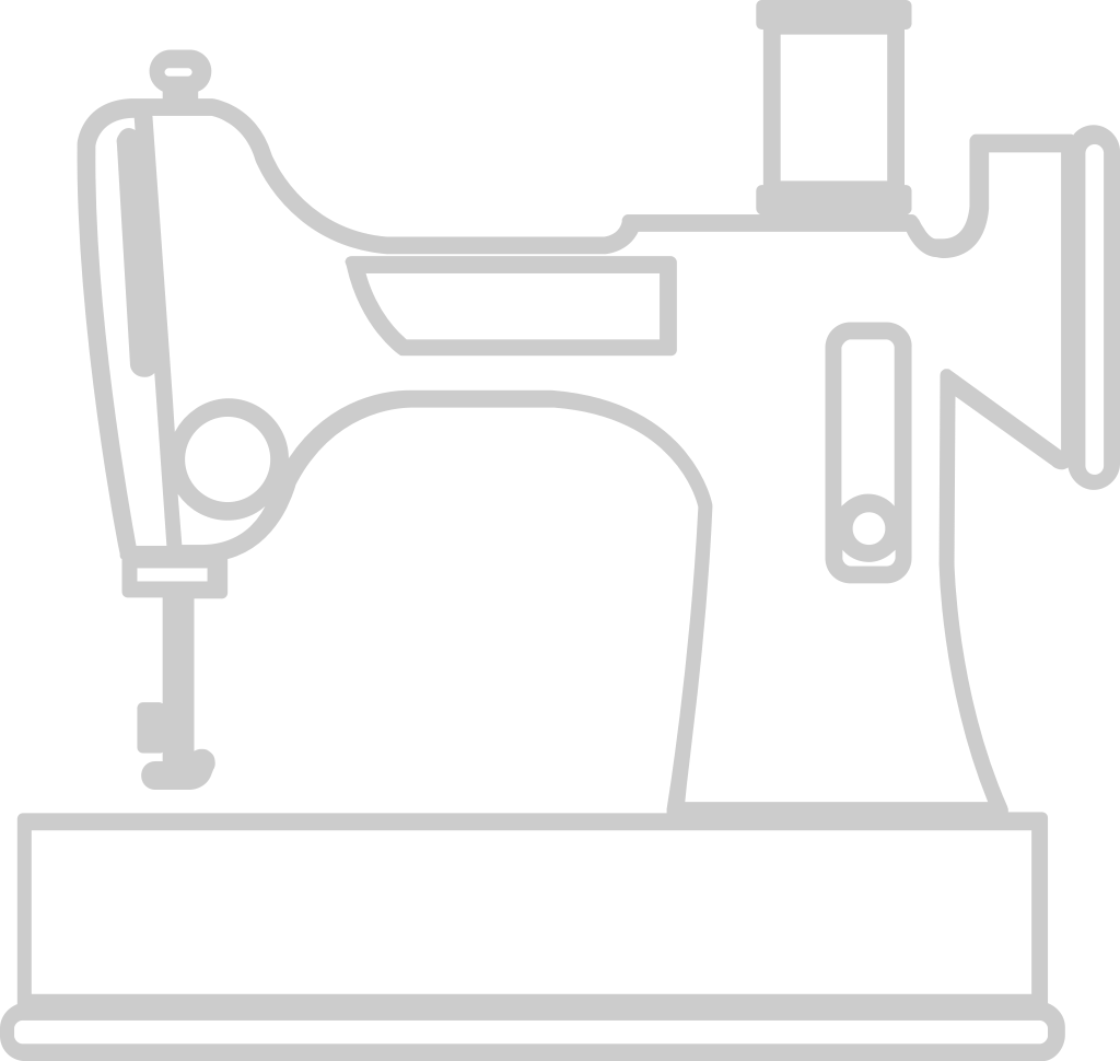 Sewing machine outline vector