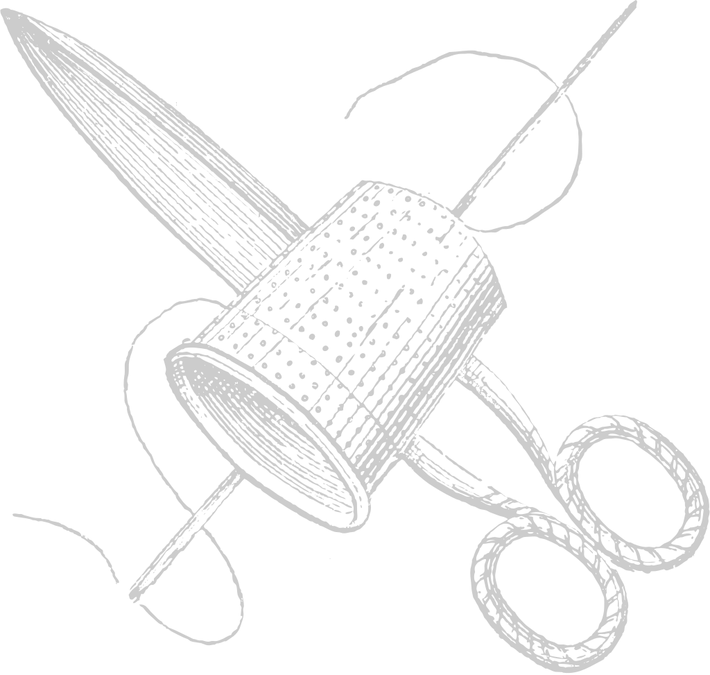 Sewing sketch scisorrs vector