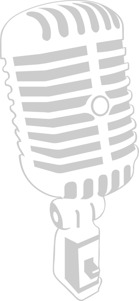 Old vintage mic vector