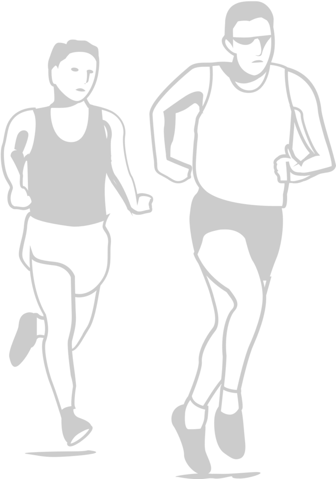 Olympic marathon vector