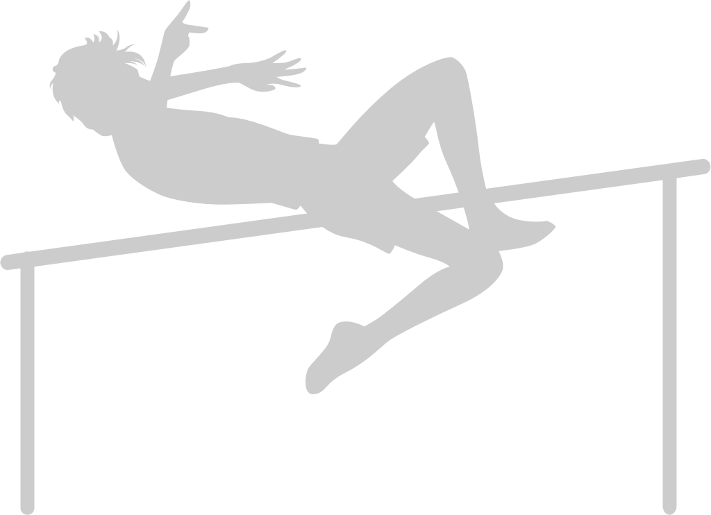 Olympic high jump vector