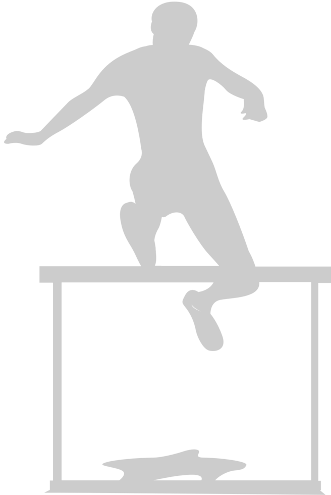 Olympic obstacle running vector