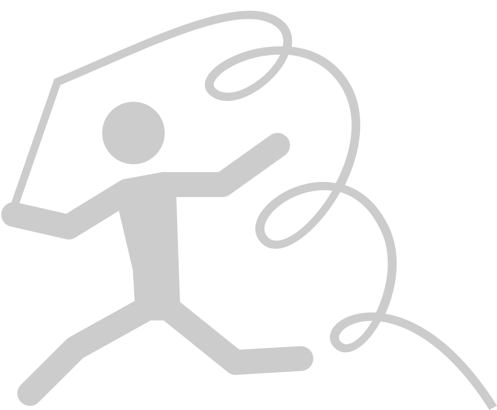 Olympic pictogram gymnastic ribbon vector