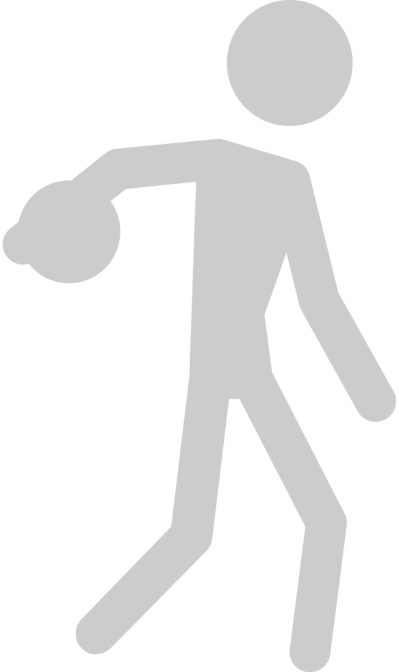Olympic pictogram throwing vector