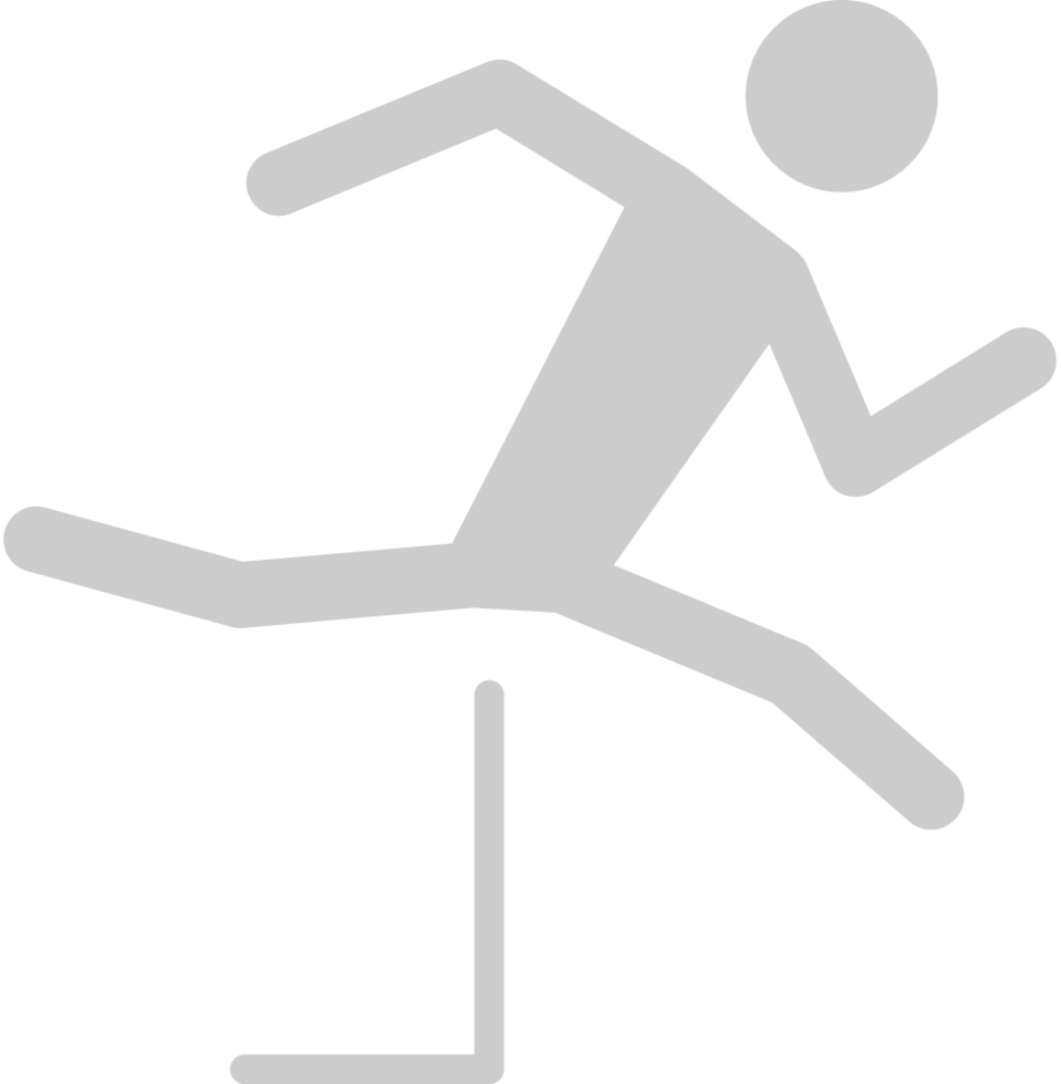 pictograma olímpico carrera de obstáculos vector
