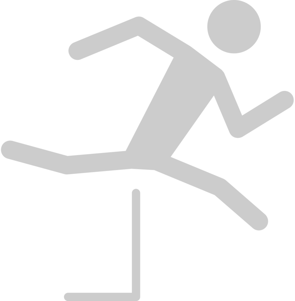 Olympic pictogram obstacle run vector