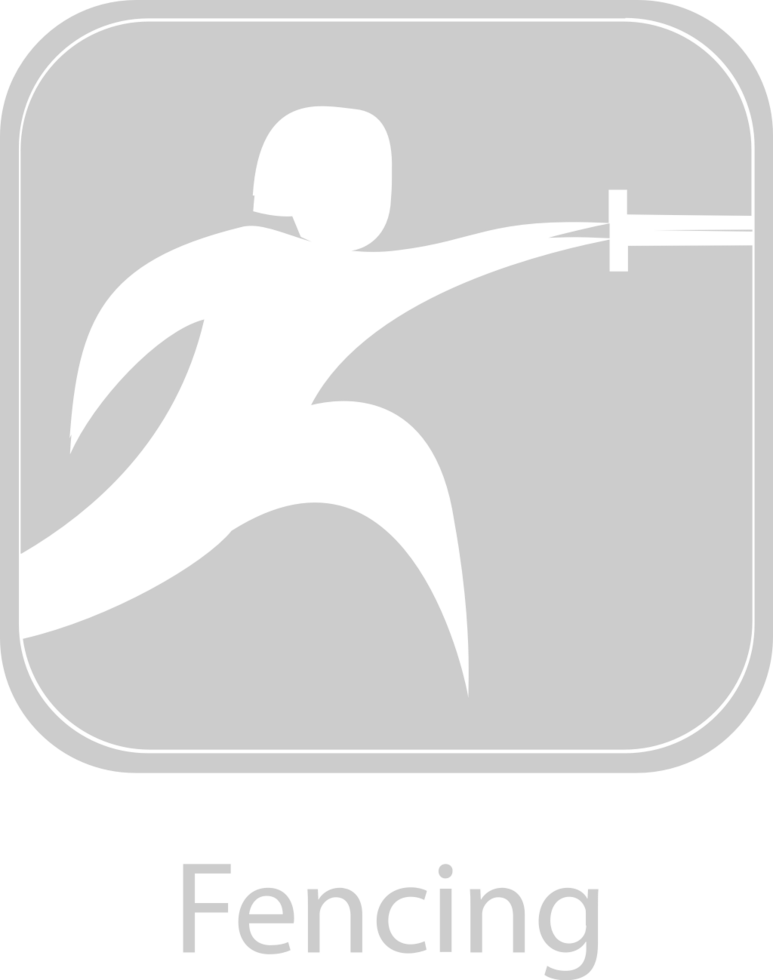 Olympic pictogram fencing vector