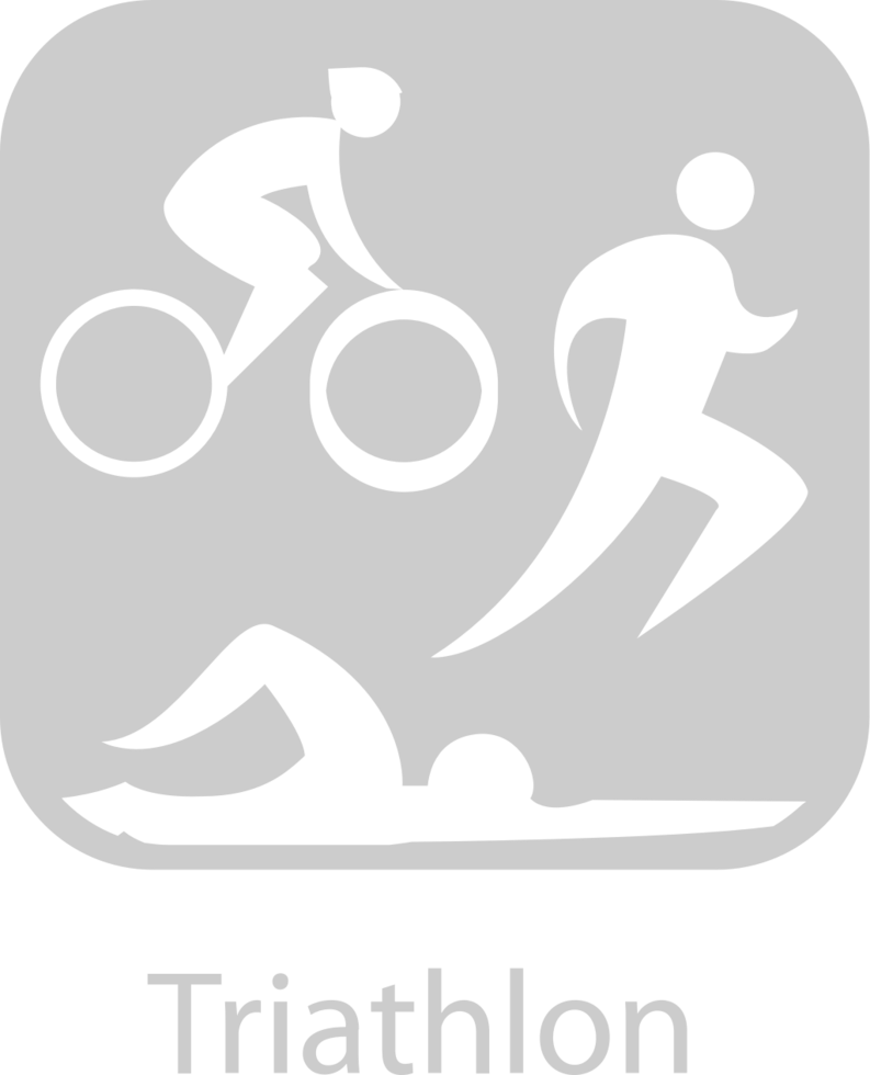 Olympic pictogram triatlon vector