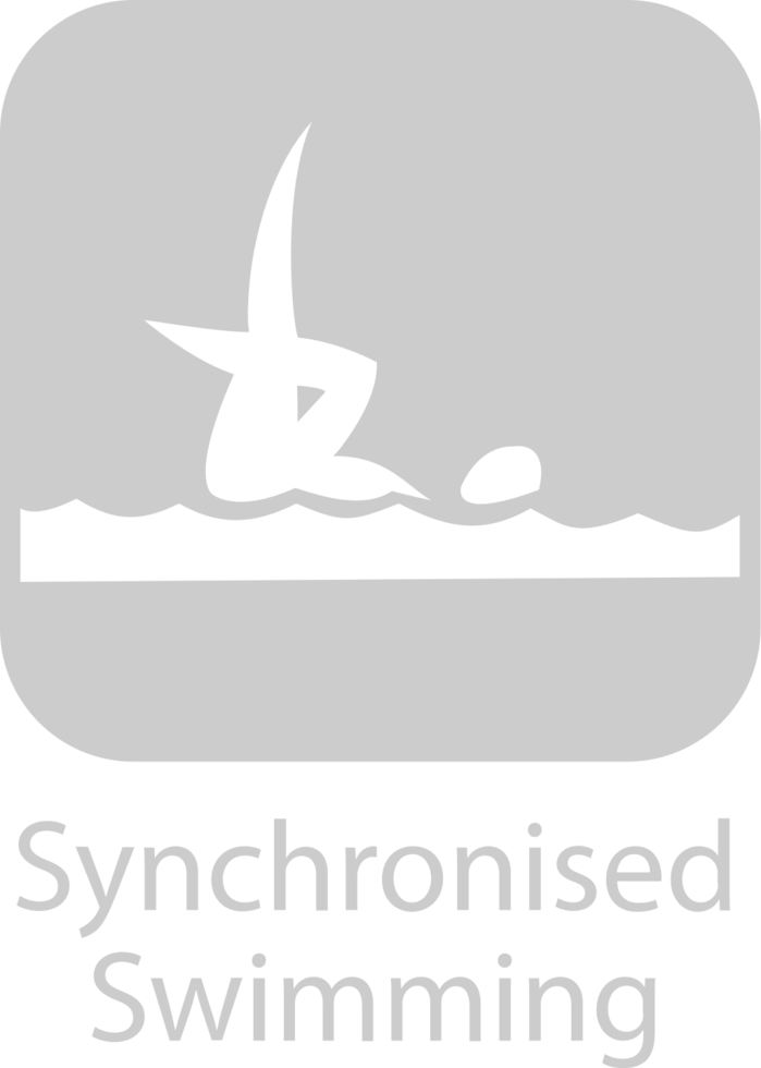 Olympic pictogram synchronized swimming vector