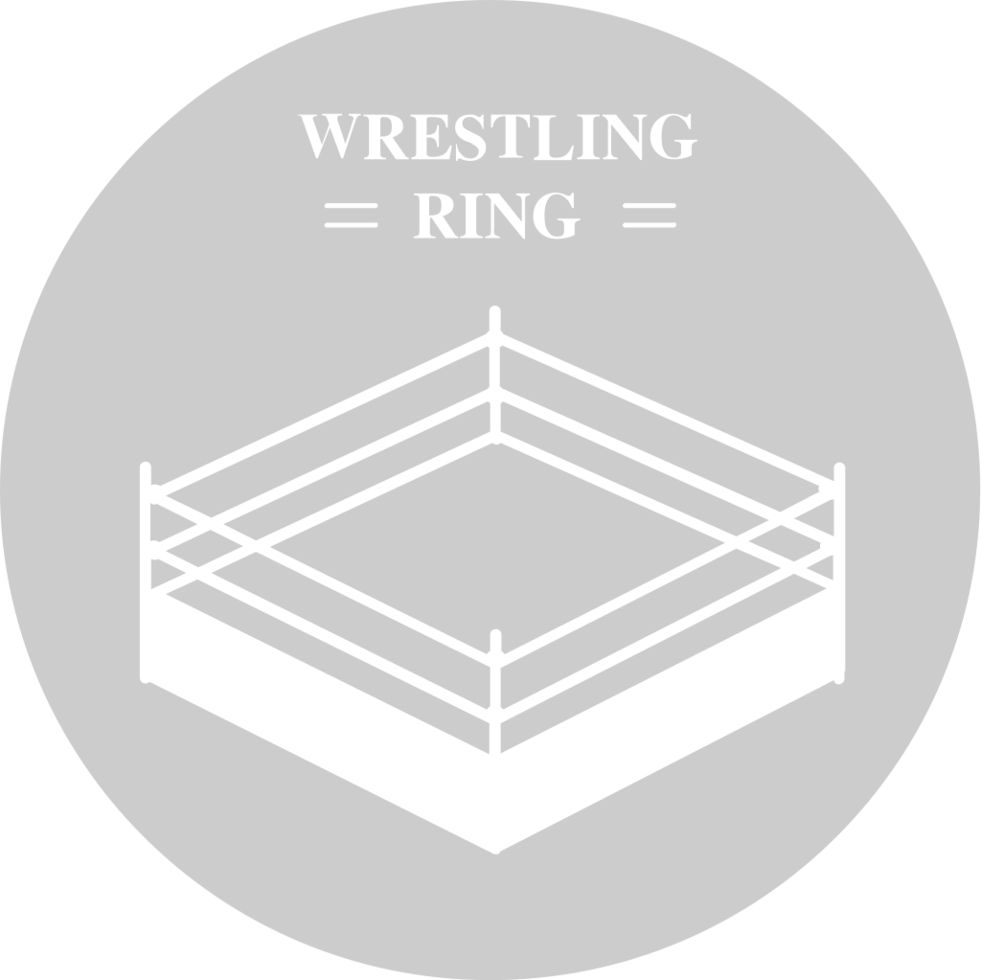 Wrestling arena ring vector