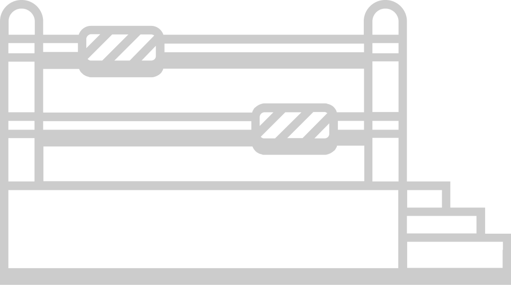 Wrestling arena ring vector